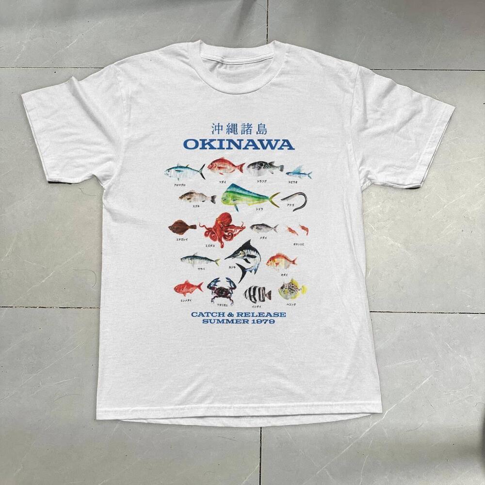 Style Okinawa Fishing White Unisex T-Shirt